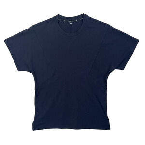 Public Rec T-Shirt Womens XS Blue Relaxed Activewear Casual Stretch Minimalist